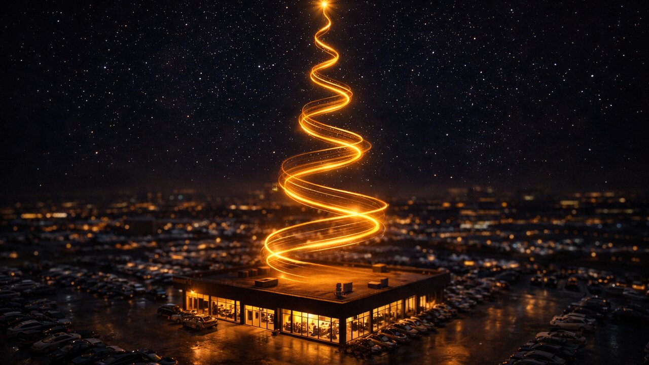 Data flywheel diagram showing compounding AI advantage for dealerships